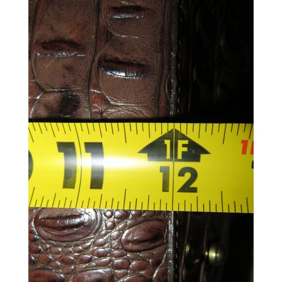 Brahmin Truffle Melbourne Collection Medium Asher Croc Leather Tote C80151TF - Picture 12 of 14